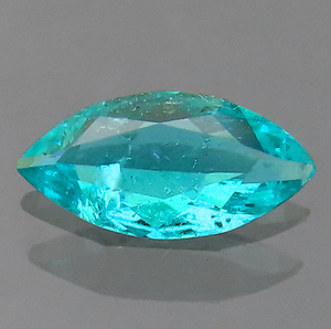 ルース 非加熱 パライバトルマリン 0.18ct 強ネオンカラー Quintos,ブラジル 瑞浪鉱物展示館 5572