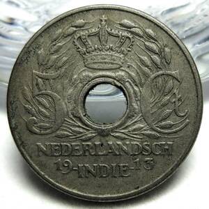 オランダ領インド 5セント 1913年 21.04mm 4.94g