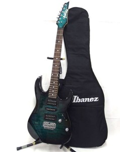 【簡易動作確認品/一部要修理/1円スタート】Ibanez/アイバニーズ Gio GRX90 マッチングヘッド エレキギター ソフトケース付き/160サイズ