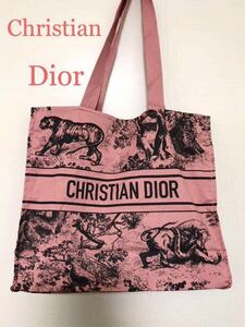 新品　Christian Dior　ディオール　ノベルティ　トワルドゥジュイ　トートバッグ　底板あり　ディオリビエラ　レッド