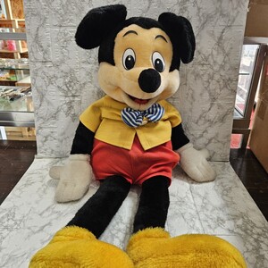 ミッキーマウス　 ぬいぐるみ　 東京ディズニーランド　 Disney　中古　 当時物　コレクション