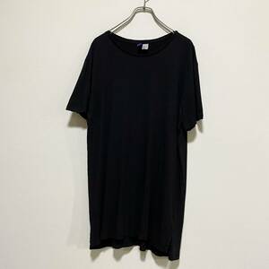 アメリカ古着　H&M エイチアンドエム　半袖　Tシャツ　無地　ブラック　クルーネック　Mサイズ　【I711】