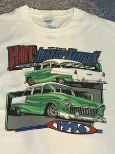 Hot August Nights Tシャツ ホットロッド　ストリートロッド　アメリカ　ビンテージ　ストリート　スケート　レーシング　V8