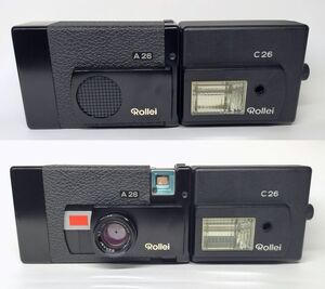 シンガポール製　ローライ　ROLLEI カメラA26/フラッシュC26 セット