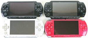 S◇ジャンク品◇ゲーム機 PSP 4台セット ソニー/SONY PSP-1000 2台/PSP-3000/PSP-3006(海外モデル) 本体のみ ※バッテリー欠品