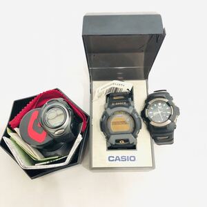 1円 動作未確認 ジャンク CASIO カシオ G-SHOCK Gショック baby-G ベビーG 3点 セット まとめ DW-002 GS-310 BCG-100