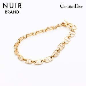 クリスチャンディオール Christian Dior ネックレス ロゴ チョーカー　チェーン ゴールド
