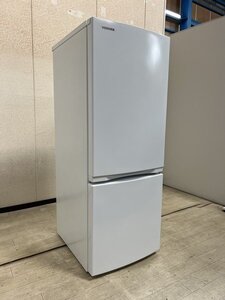 §【東芝 TOSHIBA ノンフロン 2ドア 冷凍冷蔵庫 GR-T15BS(W) 153L セミマットホワイト 2022年購入 右開き 一人暮らし】P12206