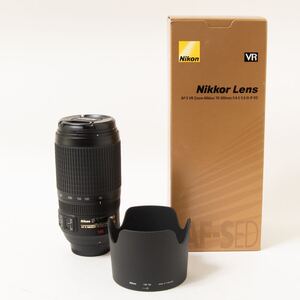 ほぼ未使用 Nikon AF-S VR Zoom-Nikkor 70-300mm f/4.5-5.6G IF-ED ニコン 望遠ズームレンズ