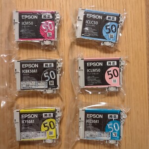 EPSON 純正インク IC6CL50（3色A1）　 未使用未開封