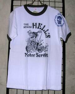 no.939M CHESWICKプリント半袖Tシャツ「NEVADA HELL'S」バイク