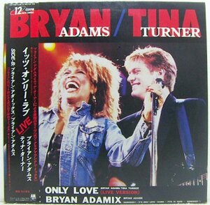 12”Single,ブライアンアダムス ティナターナー BRIAN ADAMS TINA TURNER イッツオンリーラブ　見本盤