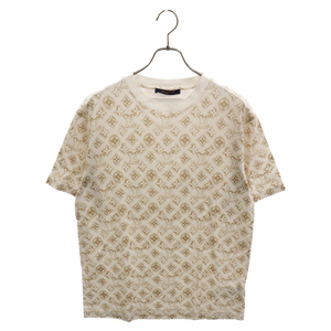 LOUIS VUITTON ルイヴィトン 23AW モノグラム総柄プリント Tシャツ 半袖カットソー ホワイト RM232M NPG HPY15W