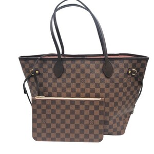 ルイ・ヴィトン LOUIS VUITTON ネヴァーフルMM N41603 ブラウン ダミエキャンバス ハンドバッグ レディース 中古