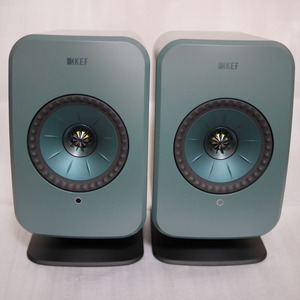 KEF LSX II LT セージグリーン P1 Desk Pad ブラックのセット 中古美品