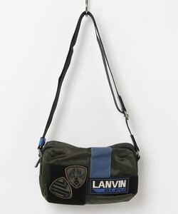 「LANVIN en Bleu」 ワンポイントショルダーバッグ - グリーン メンズ