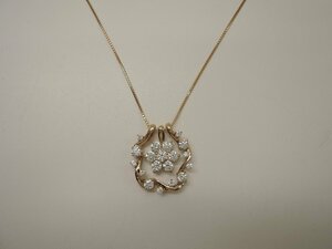 【新品磨き済】K18PG ダイヤ1.00ct 0.15ct ピンクゴールド ネックレス Diamond ジュエリー アクセサリー diamond NBJ