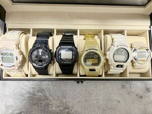 ジャンク【G-SHOCK ・Baby-G】5本＋フェイスのみ1個まとめ！未稼働 CASIO カシオ 腕時計 Gショック 中古 