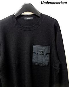  4【Undercoverism POKET KNIT B4906 Black アンダーカバー ニット セーター UNDER COVER UNDERCOVER ブラック】