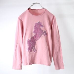 3-WH041【美品】ステラマッカートニー STELLA McCARTNEY 長袖 カットソー Tシャツ ピンク レディース XSサイズ キッズ 12