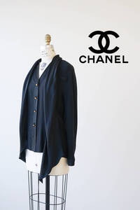 CHANEL シャネル シルク100% ブティック ブラウス size 40 0105022