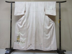 1円 良品 正絹 着物 訪問着 縮緬 式典 和装 正月 神輿 櫓 祭り 童 童子 高級 袷 身丈147cm 裄62cm【夢職】★★★