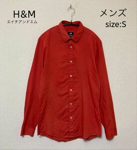 H&M エイチアンドエム シャツ オレンジ S