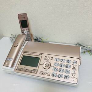 Panasonic パナソニック KX-PZ510-N 電話機 親機 子機 充電器 FAX ピンクゴールド PinkGold おたっくす 初期化済み 動作品◇年製/Y072-09