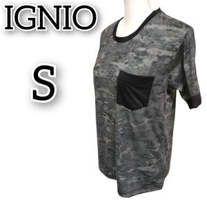 IGNIO イグニオ 【S】 Tシャツ トレーニング ドライ スポーツ迷彩風