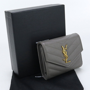 中古良品 SAINT LAURENT カサンドラ マルチフォールドウォレット 692061 ランクA us-2