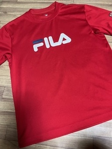 FILA フィラ/半袖Tシャツ/楽天オープンテニスチャンピオンシップ/赤/ユニSサイズ