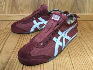 ★Onitsuka Tiger オニツカタイガー MEXICO 66メキシコ 66 スリッポン ワインレッド 25.5m Used 検 slip on アシックス スニーカー