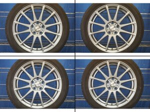 【1円開始】ウェッズ＋7～8分20年製アイスナビ7●18×7.5J＋42 5穴×114.3●235/45R18●4本●70系カムリ 130系マークX●(fW570