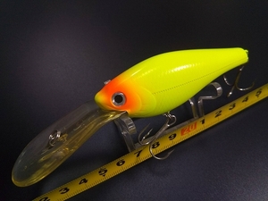 廃番色 ティムコ マッドペッパーマグナム #MPM-122/シャートリュースモンキー USED 初期シール目 TIEMCO MAD PEPPER MAGNUM DEEP CRANKBAIT