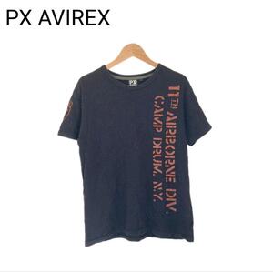 PX AVIREX　Tシャツ　プリント　アメリカ　ミリタリーファッション　M