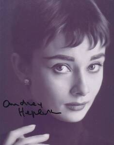 Audrey Hepburn★直筆サイン写真★証明書COA◆9513