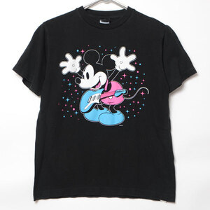 MT1048 ディズニー Tシャツ レディース S 肩41 ミッキー メール xq