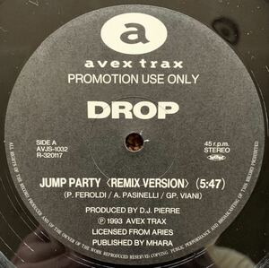 【AVEX 国内プロモ】Drop / Jump Party (Remix Version)、Emergency 197 / It Turns Up (Remix Version)(AVJS-1032)