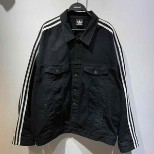 BALENCIAGA 23ss ADIDAS DENIM JACKET Size-2 724775 TNW54 バレンシアガ アディダス デニムジャケット クラッシュ加工