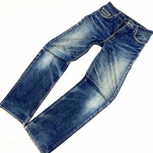 リーバイス ★ LEVIS 509-0217 素晴らしいヒゲと縦落ち♪ ブルー ジーンズ デニムパンツ W31 オールド アメカジ ストリート 古着MIX■Ja766