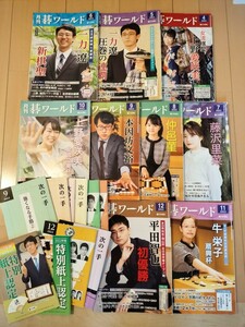 送料込み■月刊 碁ワールド 2022年 4月号～12月号 +付録10冊 計19冊セット 日本棋院 