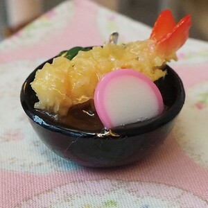 1/6ミニチュアフード[てんぷらうどん] 食品サンプル ブライス アゾン ドール