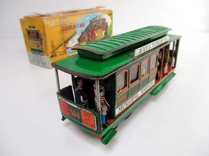 ヒシモ産業　1960年代製　シスコケーブルカー　箱付き　完動美品　全長約１８cm