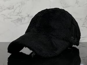 【未使用品】683QF★LANVIN SPORT ランバン・スポール ゴルフ キャップ 帽子 CAP 上品で高級感のあるブラックの起毛素材♪《FREEサイズ》