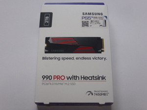 SAMSUNG PS5対応　SSD 990 PRO with Heatsink M.2 NVMe PCIe Gen4.0x4 2TB 未開封品 未使用品です MZ-V9P2T0G-IT 