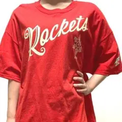 ギルダン Tシャツ Rocketa レッド 赤色 XL 古着