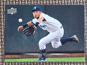 2008 Upper Deck Series 1 #364 ICHIRO SUZUKI Seattle Mariners Orix Blue Wave