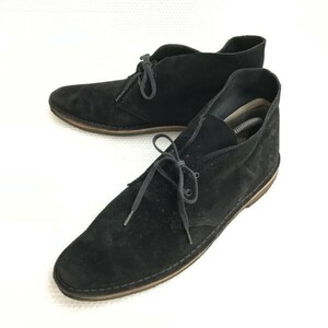 クラークス/Clarks Originals☆デザートブーツ/スエード本革/クレープソール【GB8/26.0/黒/black】チャッカブーツ/Leather/shoes◇bWB74-31