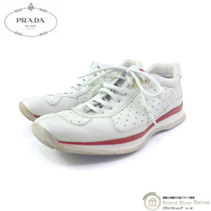 プラダ （PRADA） プラダスポーツ スポーツライン スニーカー シューズ 4E0872 靴 #7 1/2 ホワイト（中古）