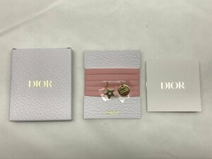 christian dior リボンブレスレット チョーカー ピンク ゴールド チャーム付き ノベルティ